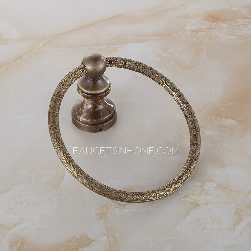 Antique Bronze Brushed Brass Towel Rings