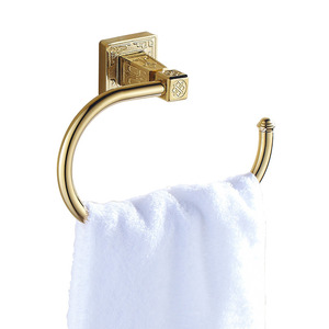 Luxury Polished Brass Wall Mount Towel Rings