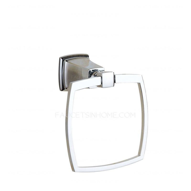 Designer Square Shaped Stainless Steel Towel Rings