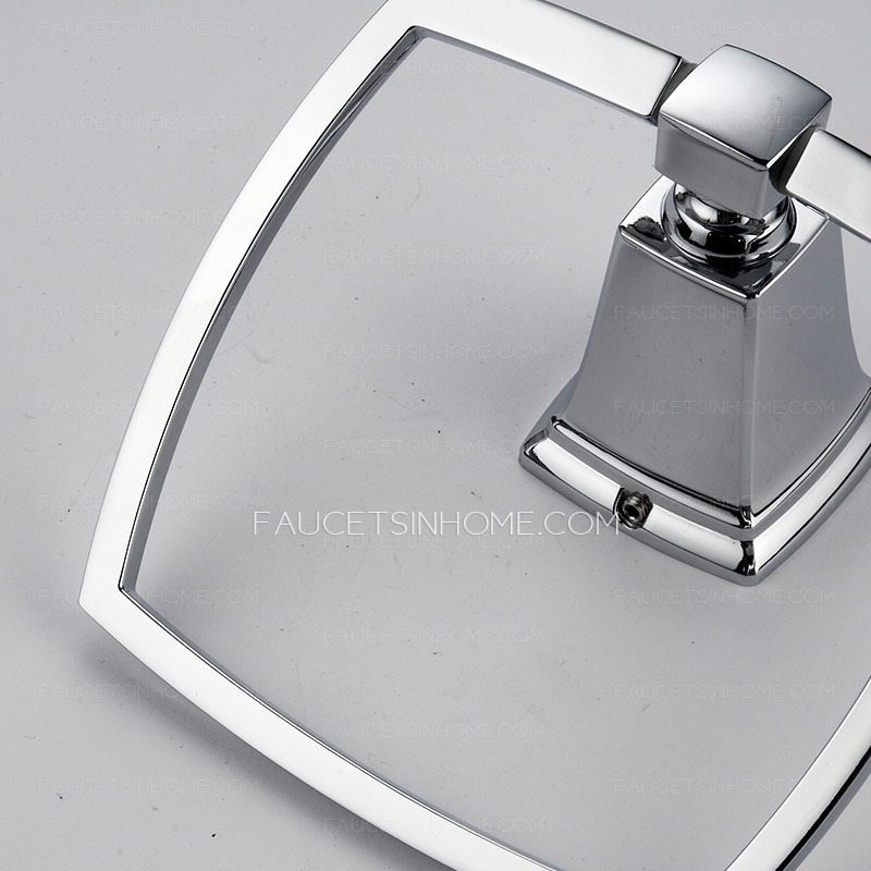 Designer Square Shaped Stainless Steel Towel Rings