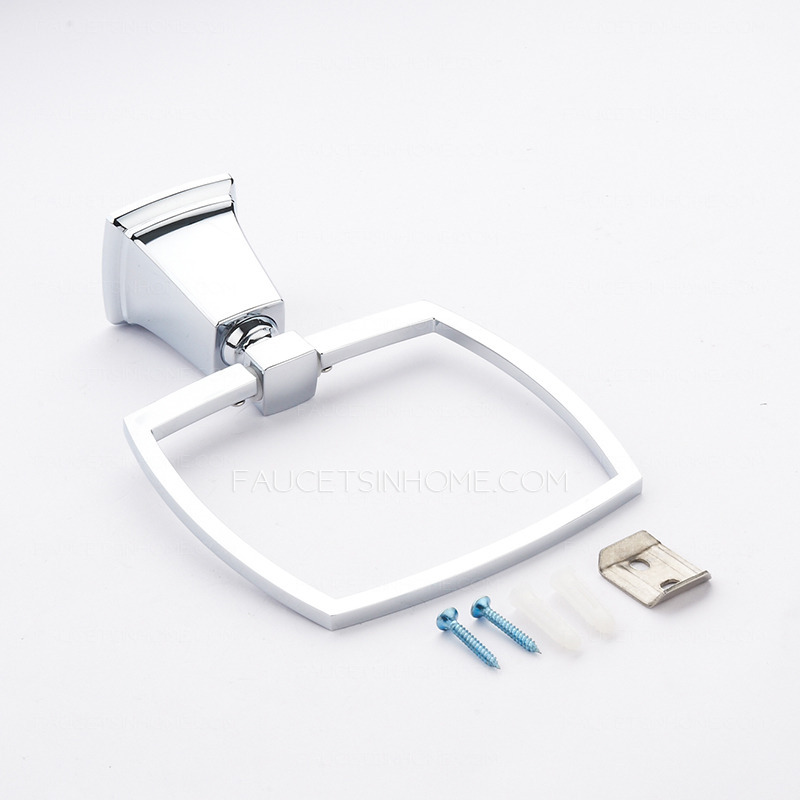 Designer Square Shaped Stainless Steel Towel Rings