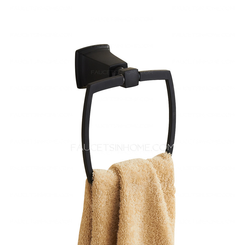 Designer Black Oil Rubbed Bronze Towel Rings