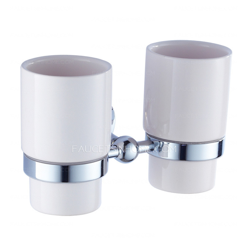 Best Ceramic Cups Brass Toothbrush Holder Bathroom Accessory