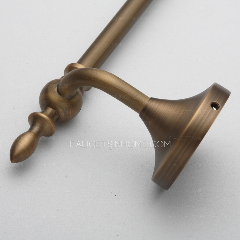 Antique Bronze Single Towel Bars With Brushed Finish