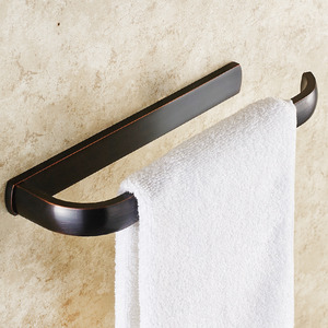 Vintage Oil Rubbed Bronze Square Shape Single Towel Bars