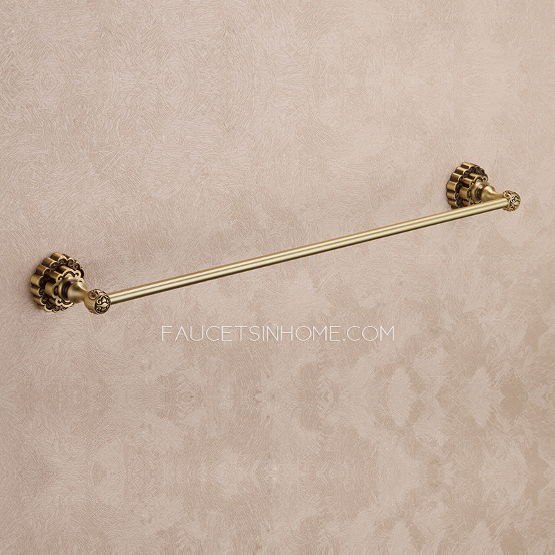 Antique Bronze Brass Single Towel Bars For Bathroom