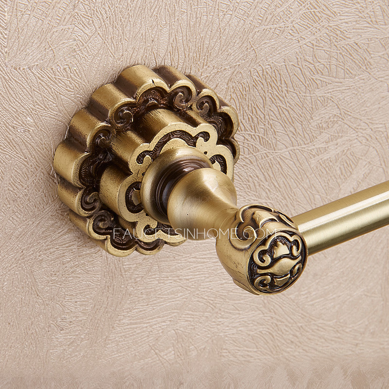 Antique Bronze Brass Single Towel Bars For Bathroom