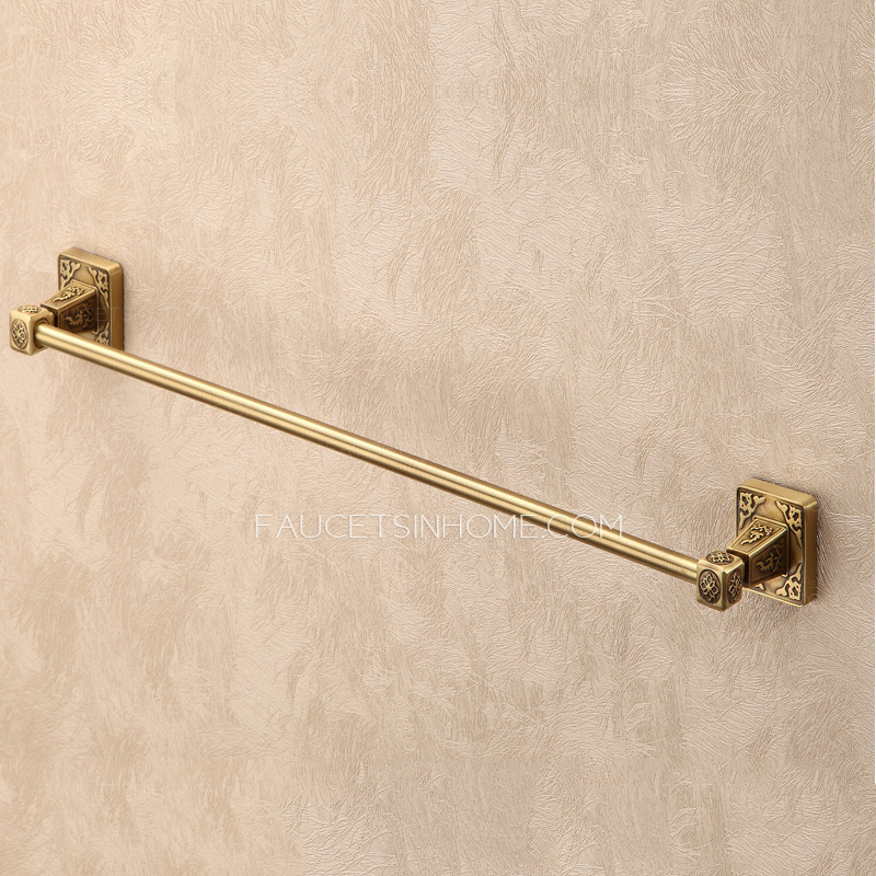 Quality Antique Brass Single Towel Bars Wall Mount
