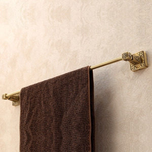 Quality Antique Brass Single Towel Bars Wall Mount