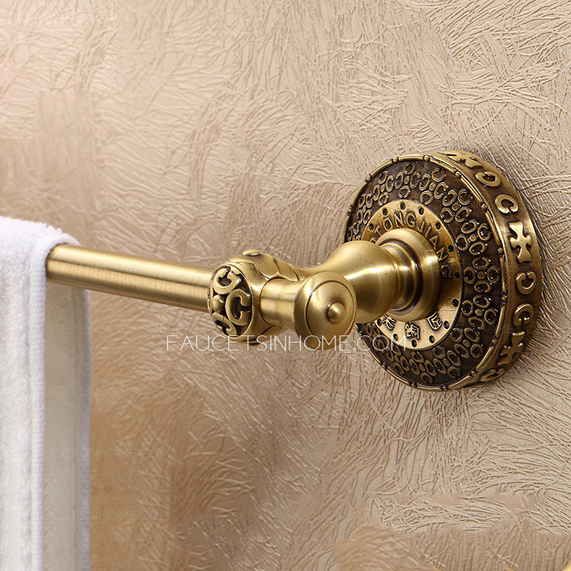 European Style Single Towel Bars Wall Mount For Bathroom