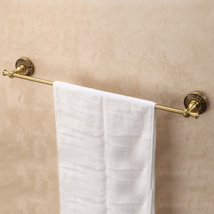 European Style Single Towel Bars Wall Mount For Bathroom