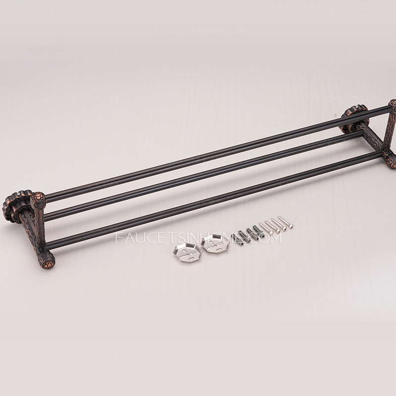 European Style Oil Rubbed Bronze Double Towel Bars