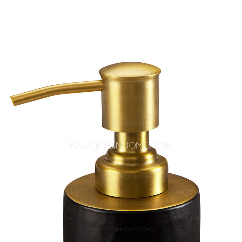 Quality Brass Black Table Soap Dispensers For Bathroom