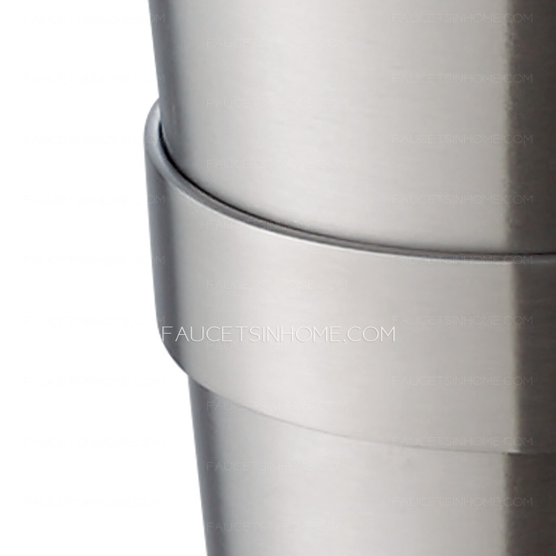 Modern Stainless Steel Round Base Soap Dispensers