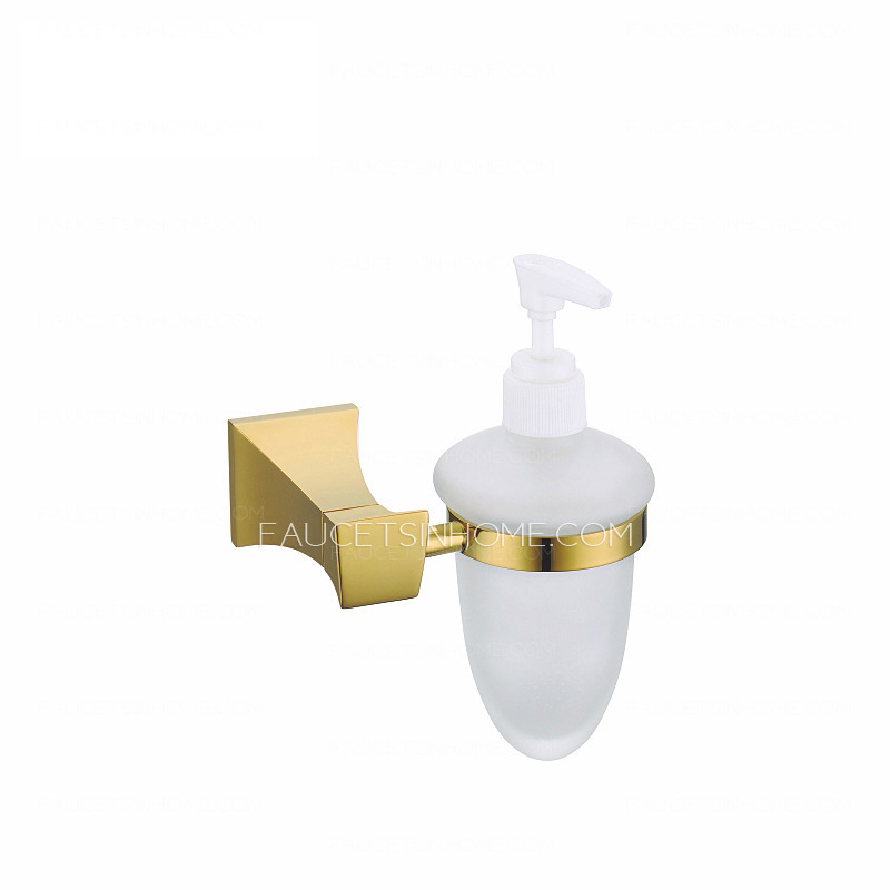 Luxury Gold Polished Brass Wall Mount Soap Dispensers