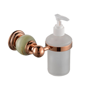 Vintage Rose Gold Jade Wall Mount Soap Dispensers