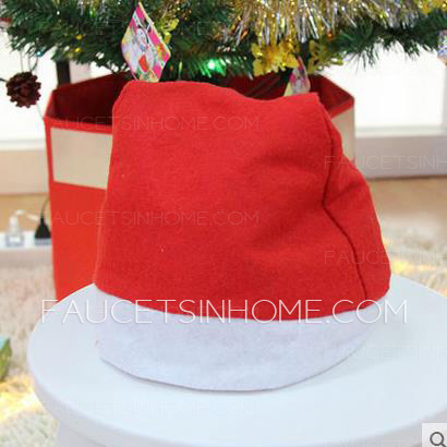 Cheap Polyester Red Free Size Christmas Hat