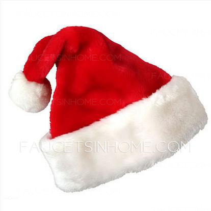 Cotton Red Christmas Hat Free Size