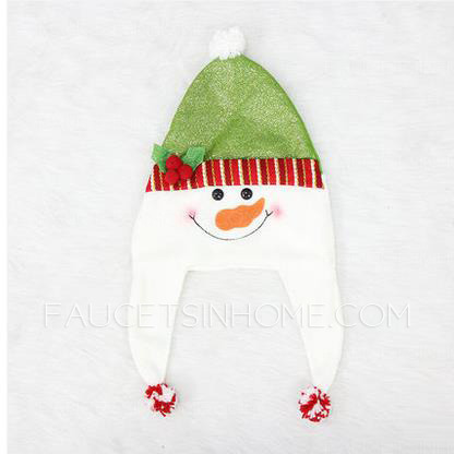 Chic Snowman Fabric Christmas Hat 19.7
