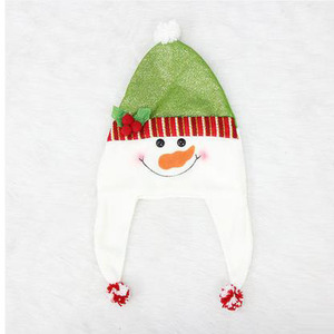 Chic Snowman Fabric Christmas Hat 19.7