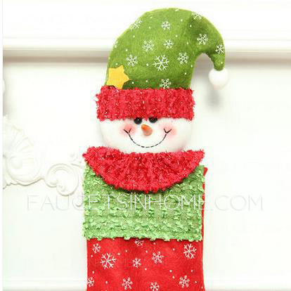 Kids Snowman Xmas Stocking 13.8