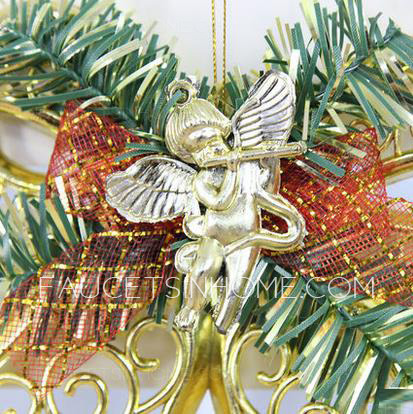 Golden Tree Decoration PVC Small Xmas Bell 5.9