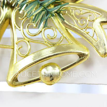 Golden Tree Decoration PVC Small Xmas Bell 5.9