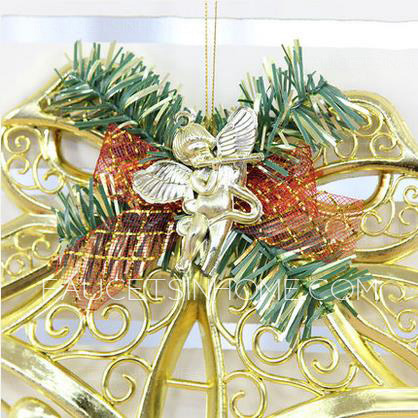 Golden Tree Decoration PVC Small Xmas Bell 5.9