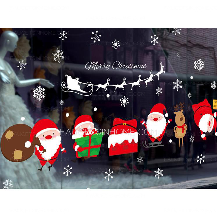 Windows Sticker Santa Claus Pattern 23.6