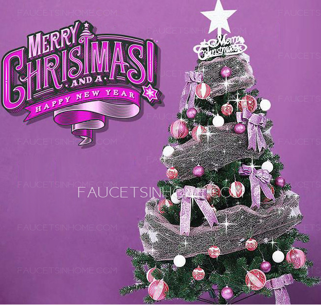 Purple Ornaments Pinecone LED Lights Christmas Trss