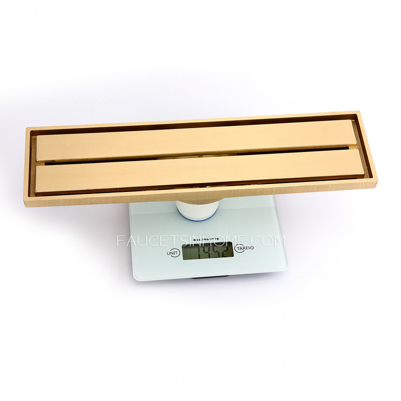 Lengthening Gold Ruler Shape Brass Shower Drains