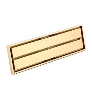 Lengthening Gold Ruler Shape Brass Shower Drains