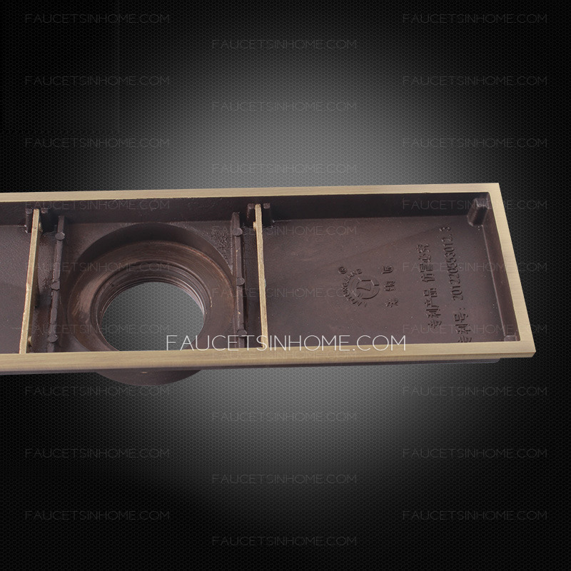 Antique Bronze Square Long Shower Drains