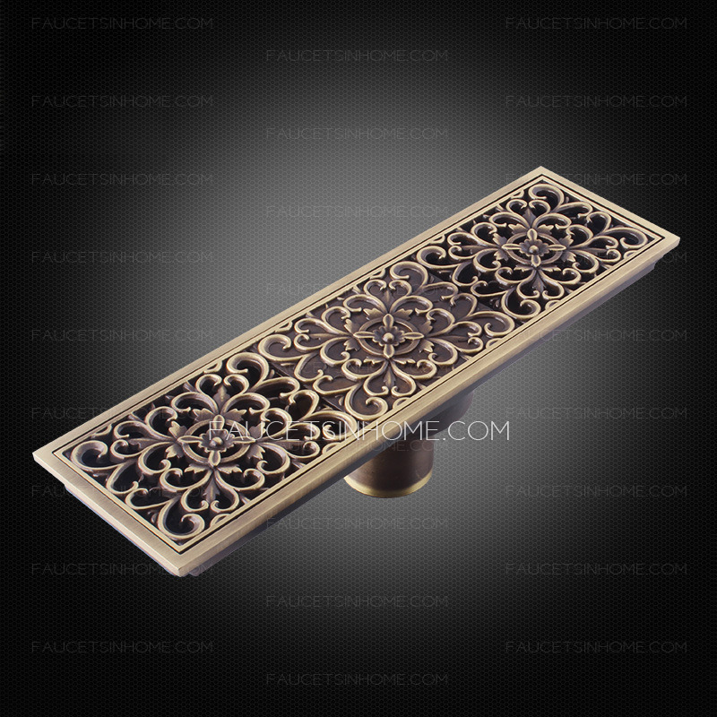 Antique Bronze Large Flow T-shape Shower Drains