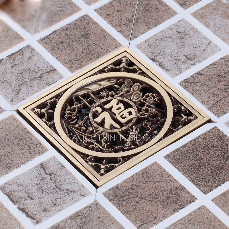 Designer Antique Bronze Bathroom Shower Drains