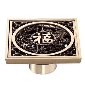 Designer Antique Bronze Bathroom Shower Drains