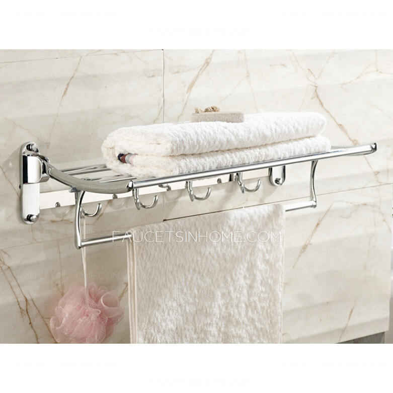 Modern Stainless Steel 5-piece Chrome Bathroom Accessory Sets