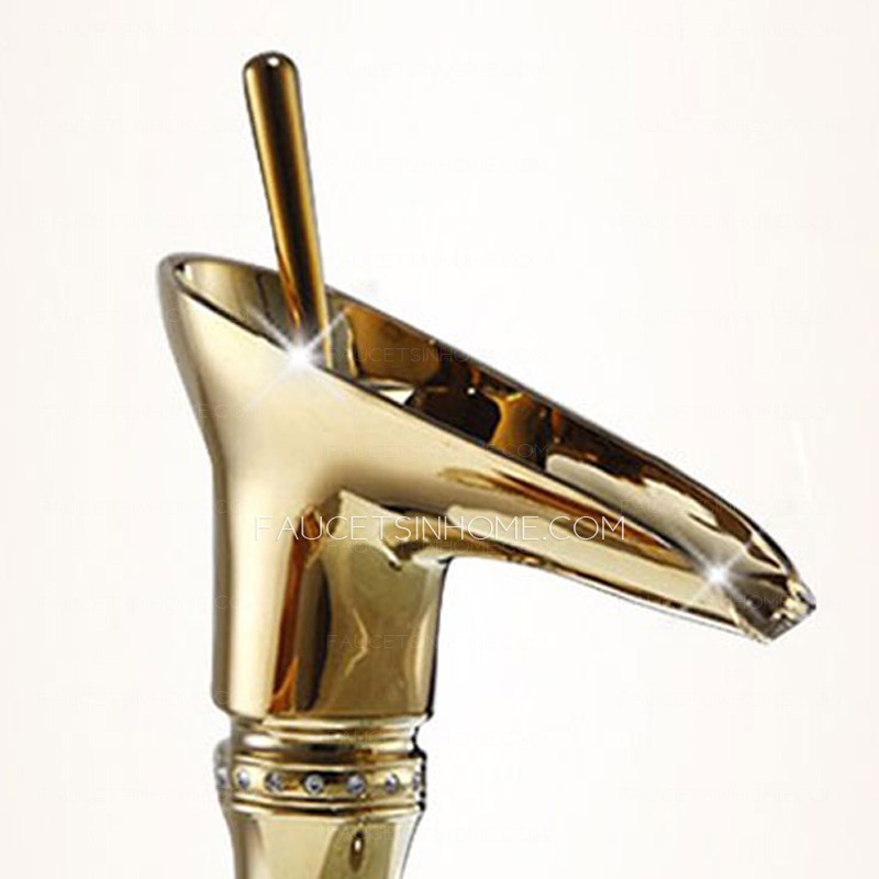 European Polished Brass Single Handle Centerset Bathroom Faucets