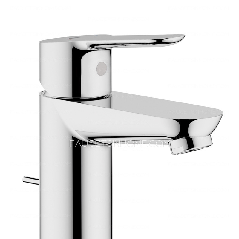 Designer Water Efficient Chrome Bathroom Single Hole Faucets