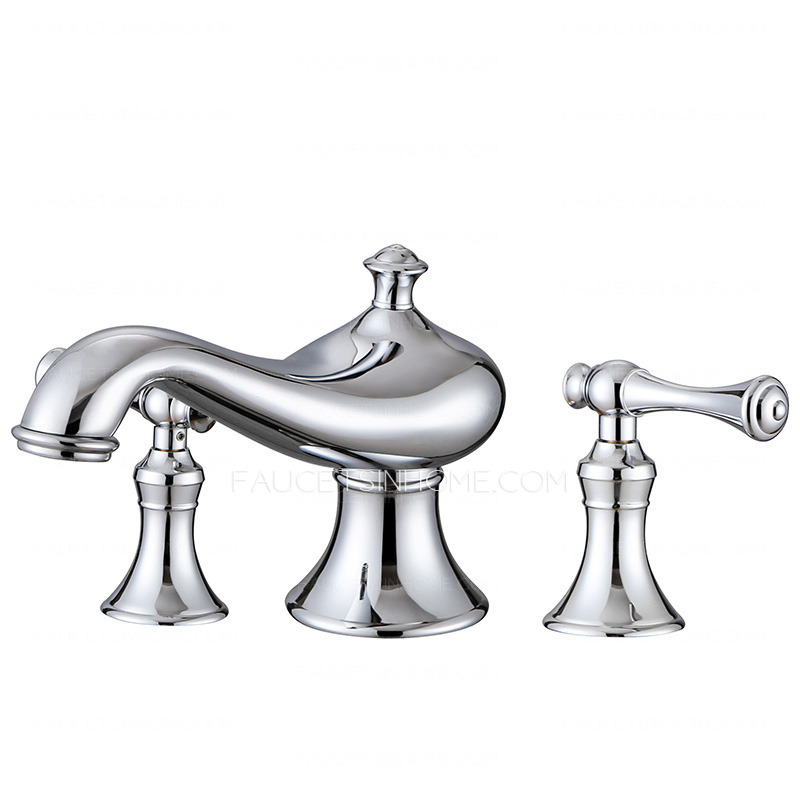 Best Three Holes Chrome High End Bathroom Faucets