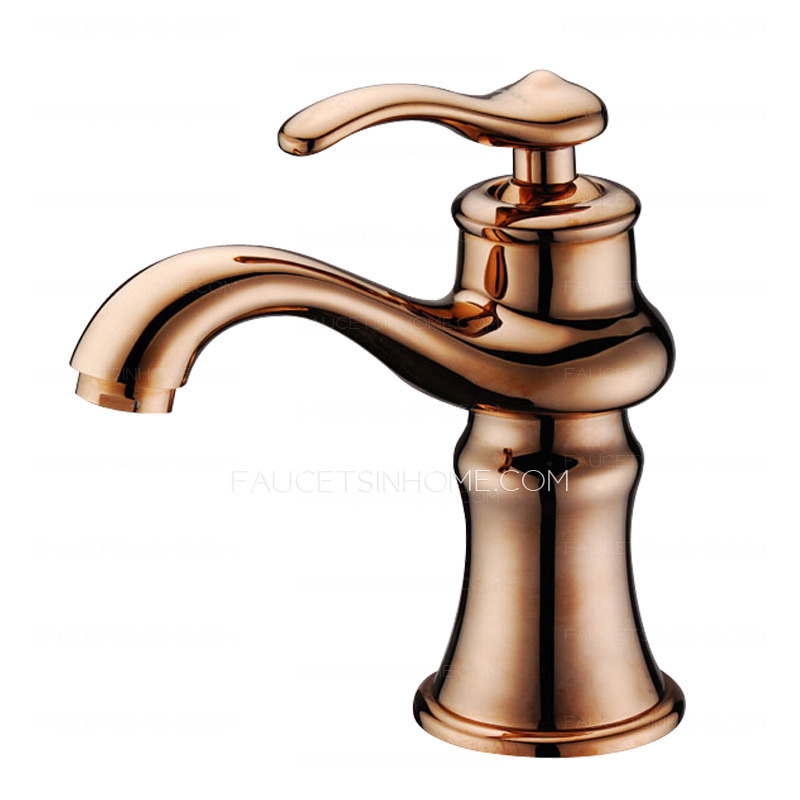 Antique Rose Gold Filtering Single Faucet Bathroom