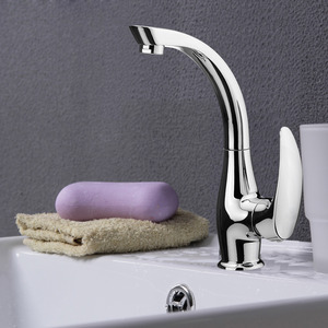 Fashion Silver Rotatable Two Holes For Bathroom Sink Faucets