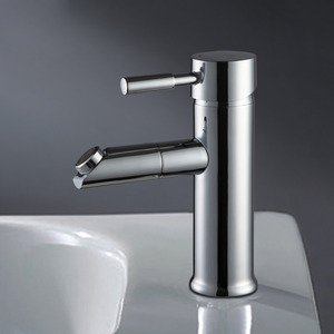 Modern Design Chrome Finish Bathroom Sink Faucets 