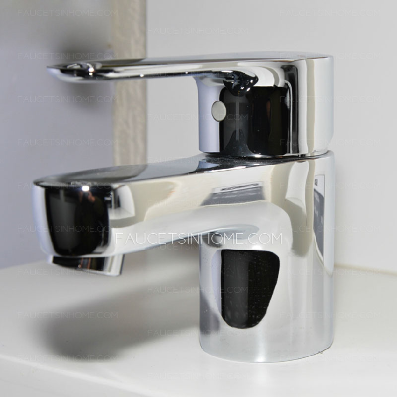 Good Quality Chrome Finish One Hole Bathroom Sink Faucets