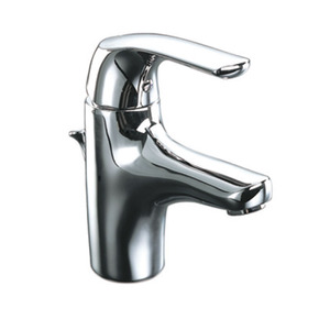 Simple Designed Chrome Finish Bathroom Sink Faucets