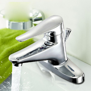 Simple Design Two Holes Single Handle Bathroom Sink Faucets