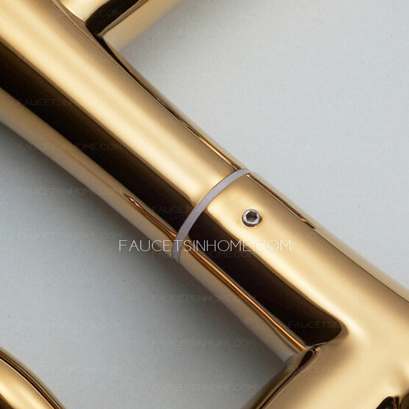 Retro Polished Brass Finish Bathroom Sink Faucets