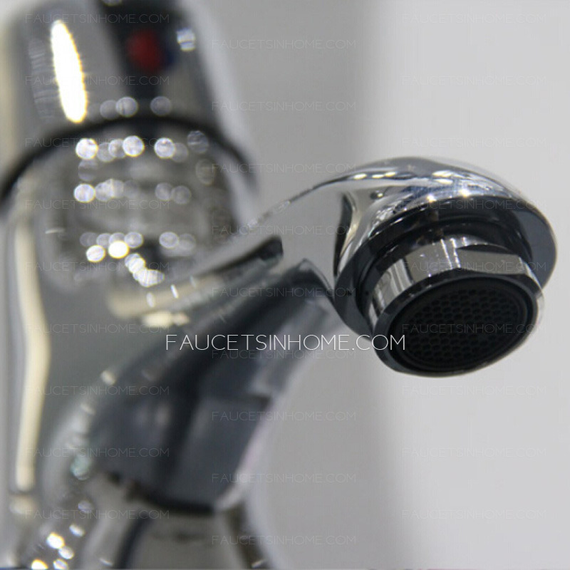 Good One Hole Chrome Finish Bathroom Sink Faucets