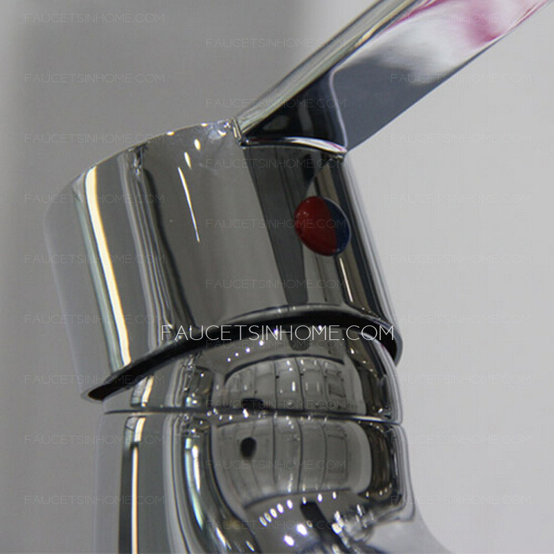 Good One Hole Chrome Finish Bathroom Sink Faucets