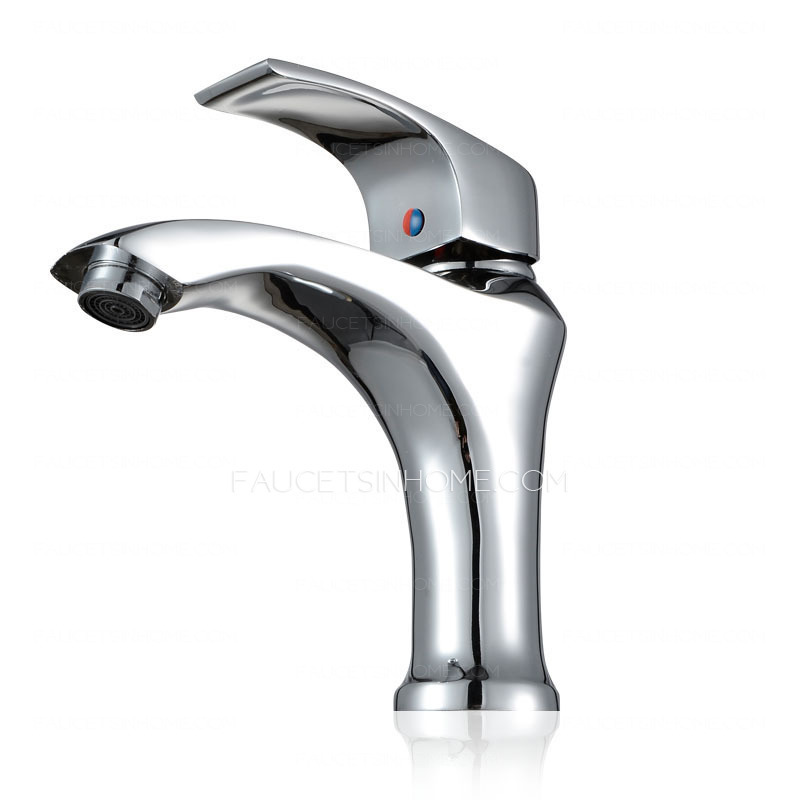 Contemporary Style Electroplated Finish Bathroom Faucet